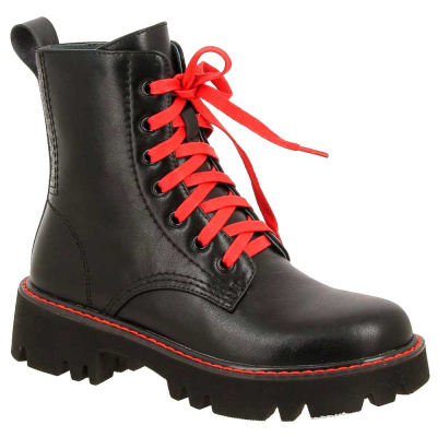 Ботинки демисезонные Kenka TQO_25-376_black-red
